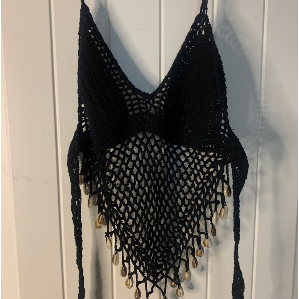 Handmade Crochet Seashell Top & Maxi Skirt